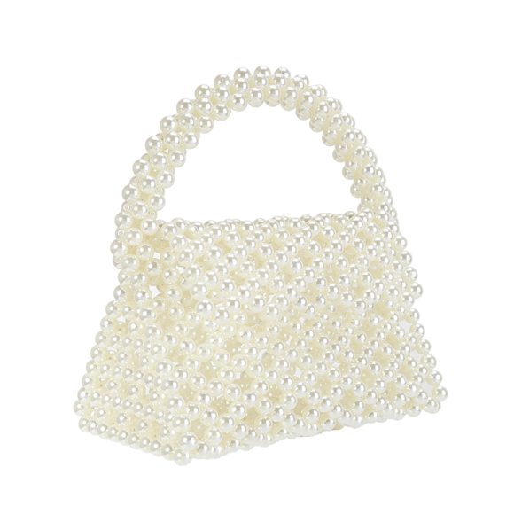 Yushiny Candy Color Acrylic Beaded Hollow Handbag Evening Clutch Triangle UwU - Picture 1 of 5